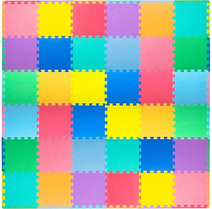 ProSource Kids Solid Floor Play Mat 36 Pcs