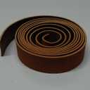 Jack&Chris 72.5 Inches Long Leather Straps for Crafts, 1 Inch Wide Strips, Full Grain Leather for DIY Arts & Craft Projects, Jewelry, Red Brown