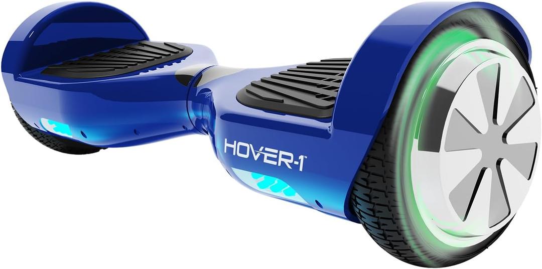 Hover-1 Ultra Electric Self Balancing Scooter with 9MPH Top Speed, 9 Mile Range, 400W Motor, Long Lasting Li-Ion Battery, 5HR Full Charge, Rider Modes: Beginner to Expert (Blue)