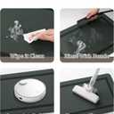 chakme Bathroom Mat Rugs 24x16, Ultra Thin Magic Mat Bath Rug Non Slip Bath Rugs Quick Dry Absorbent Bath Mats for Bathroom Floor, (Dark Green, 24"x16")