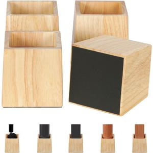 TQVAI Bed Risers Heavy Duty, Support 2200 lbs, 1-in Deep Anti-Fall Edge, 4 Pack Wooden Furniture Bed Lifts Risers with Non-Slip Pads for King Queen Twin Full Size Frame, Original, 4" H(Inner 3" H)