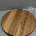 Acacia Wood Lazy Susan, Wood Turntable Tray Cabinet Organizer,14"