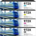 972X 972 MFP 477DW Ink Cartridges High Yield Compatible Ink Cartridge for Printer with 972X 972 Ink Cartridges Combo Pack for Pagewide Pro 452dn 452dw 552dw 477dw 577dw Printer