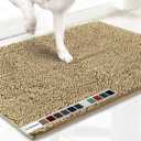 Muddy Mat Shown on TV  Super Absorbent Microfiber Dog Door Mat for Muddy Paws, Non-Slip Washable Pet Rug, Quick Dry Chenille Entryway Carpet, Machine Washable Indoor Outdoor mat, Beige 35"x24"