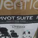 Evenflo Pivot Suite Modular Travel System with LiteMax Infant Car Seat, Dunloe Black
