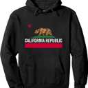 California Republic state flag Pullover Hoodie 2XL