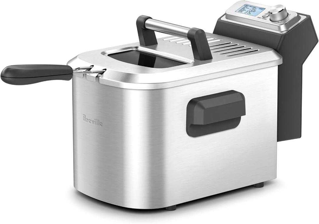 Breville Smart Fryer, 4 Quart, Brushed Stainless Steel