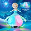 Toys for 3 Year Old Girls, Ice Princess Dancing Robot Doll for 3 4 5 Year Old Girl Birthday Gifts, Bump and Go Moving Toy with Magic Lights & Music, Easter Basket Stuffers Gifts for Kids Toddlers