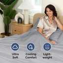 Queen Size Flat Sheet - Hotel Quality Top Flat Bed Sheet Only - Ultra-Soft, Breathable & Cooling - Fade & Wrinkle Free - Easy-Care, Stain & Shrink Resistant Bedding - Easy-Fit & Oeko-Tex - Steel Blue