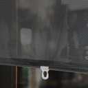 Amosfun 2pcs Blackout Curtains Car Window Sun Shade Retractable Windshield Sun Shade Side Window Blocks Sun Blinds PVC 16 x 49 Inch