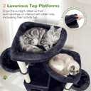 Globlazer Cat Tree Tower for Indoor Cats Large Adult, S63, Dark Grey