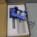 BLEKKO Professional Cabinet Clamps 2 Pack, Heavy-Duty Cast Steel, Integrated Drill Guide & EVA Protection, Face Frame Alignment Tool for Cabinet Installation & Woodworking, Blue