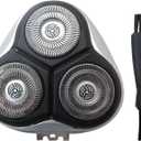 SW-S7105 Replacement Shaver Head with 3-Blades Compatible for All Sweet-LF Waterproof Electric Razors SW-S7105 SWSBK7105 Wet & Dry Shavers with Clean Brush