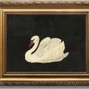 KBKBART Vintage Framed Wall Art for Living Room, White Swan Vintage Painting Canvas Wall Art Prints for Bathroom Wall Decor, Classical Gold Framed Animal Vintage Wall Decor Aesthetic for Bedroom, 9x12