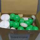 98 Pcs Football Birthday Banner Decor Jumbo DIY Friendship Bracelet Banner Kit Customizable Party Giant Garland Decoration for Football Themed Birthday Game Fans(Green,White, Khaki,Brown)