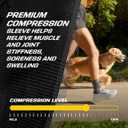 FUTURO Premium Compression Ankle Sleeve, Advanced Compression Sleeve with Low-Profile Construction, Moisture Wicking Knit Ankle Sleeve for Mild Tendonitis, Swelling, Soreness, Sprains, and Strains S/M