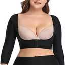 woahee Women's Arm Shaper Plus Size Arm Faja Compression Sleeve Garment Post Surgical Arm Shapewear Size S