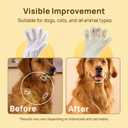 HICC PET Dog Wipes Cleaning Deodorizing Glove Wipes for Dogs, Cats & Horses, Vet Recommended Hypoallergenic Hydrating & Nourishing Pet Wipes for Eyes, Ears, Butt & Paws, No-Rinse, 6pcs Coconut Scent