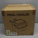 13.74 Qt Pool Cooler for Above Ground Pools, with 5 Ice Pack, Hard Cooler with Handle, Portable Above Ground Pool Accessories, Cans Keep Cold for 1-3 Days, Suitable for Poolside, Camping, Fishing