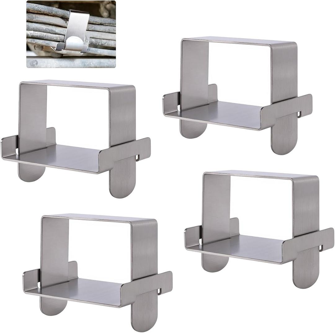 4 Pcs Stainless Steel 1-3/4 Wide Leaf Spring Clamp Kit, Leaf Spring Bend Repair Clip, Lock Leaf Spring Together for Vehicles Stabilizing Control.