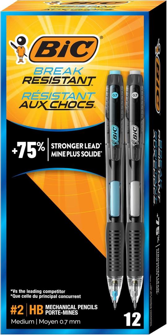 Bic Break resistant Mechanical pencils 12pc