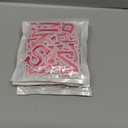 Set of 3 Pack, Chuyau 52PCS Iron on Letter Patches Pink Letters A-Z Embroidered Applique Patches for Clothes Dress Hat Jackets Socks Jeans Bag Shoes
