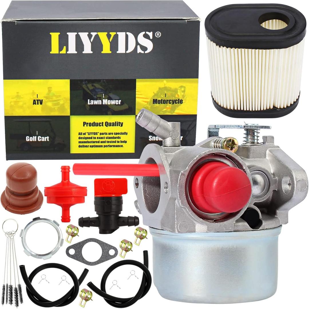 Carburetor kit Compatible with Tecumseh 640119 640124 640156 640168 640173 640174 640262 640262A 640271 640274 640303 640338 640350 13566 LV195EA LV195XA LEV100 LEV105 LEV110 LEV115 LEV120