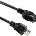 Heavy Duty C19 AC Power Cord for ASIC Miner, 5FT (1.5m) 16A 250V, Suitable for Devices and Servers Within 4000W,Bitcoin Miner Power Supply Cable