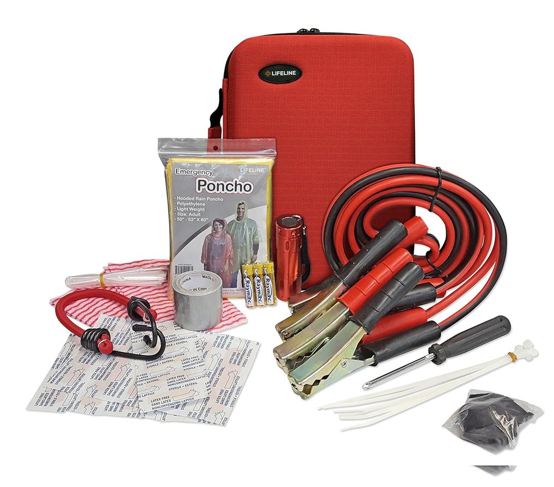 Lifeline 4312 Red Emergency Roadside Kit Lifeline 4312 Red Emergency Roadside Kit