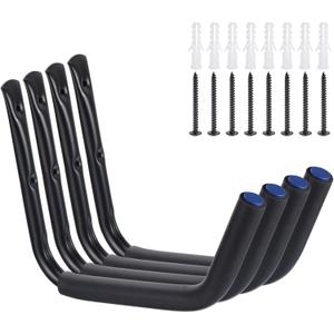 PATIKIL Kayak Storage Racks, 15 Inch Kayak Hook Wall Mount Canoe Hanger 4 Pack Garage Storage Hooks for Kayaks Canoe Surfboard Paddle Board (120Lbs Capacity)