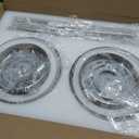 2 Pack Pendant Lights Kitchen Island, 6" Brushed Nickel Pendant Light Fixtures Over Island with Clear Glass Shade, Modern Kitchen Island Lighting for Dining Room Entryway, PL124-BN-G-2PK