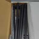 Over The Table Rod Stand with Clamps Adjustable 13''-42'' Tall 29"-98" Length Black Table Arch Hanging for Wedding Birthday Party Halloween Christmas