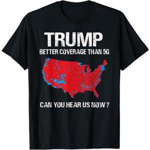 Trump Better Coverage Than 5G Funny Electoral Map T-Shirt Trump Better Coverage Than 5G Funny Electoral Map T-Shirt