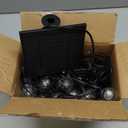 Brightown 58FT Solar String Lights Outdoor with Remote Cable Ties and Hooks, Commercial Grade Patio Lights with 26 LED Shatterproof Bulbs, 3 Light Modes Hanging Light for Backyard Party Decor