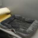 Bedsure Orthopedic Dog Bed Medium Size Dogs - Washable Small Medium Dog Cat Bed Waterproof, Comfort Cats Couch Sofa with Washable Removable Cover, Pets Bed with Nonskid Bottom, Grey, 28"