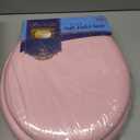 Soft Standard Vinyl Toilet Seat, Tea Rose - 17 Inch Soft Vinyl Cover with Comfort Foam Cushioning - Fits All Standard Size Fixtures - Easy to Install Fantasia by Achim Home Decor