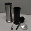 Brushed Nickel Toilet Brush and Holder Set, Toilet Brush for Bathroom, Heavy Duty Toilet Bowl Brush with Holder, Removable Inner Bowl and Splash Protection