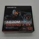 GIGABYTE A620M Gaming X AX (Rev. 1.1) AM5 LGA 1718 AMD A620 M-ATX, DDR5, PCIe 4.0 M.2, PCIe 4.0, USB 3.2 Gen1x2 Type-C, Wi-Fi 6E, Realtek 1GbE LAN, Q-Flash Plus, PCIe EZ-Latch