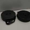 Upgraded Foldable Stool Thickened, Portable Collapsible Stool Retractable Stool for Fishing, Hiking Tours, BBQ, Parties, Outdoor Activities (Pack of 2, Black)