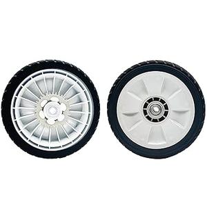 Replacement Lawn Mower Rear Drive Wheels for 42710-VR8-N00ZA - 8" Tires Assembly Compatible with Honda HRN216 Walk Behind Lawn Mower (Set of 2)