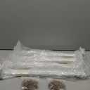 12 Pack - 4 inch White Hidden L Shelf Bracket (1/5 Inch Thicked) Iron Floating Shelf Brackets Rustic Industrial Metal Brackets for Shelf Support