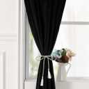 YURIHOME Navy Velvet Curtains 84 Inches for Bedroom, Thermal Insulated Blackout Curtains- Room Darkening Sun Blocking Rod Pocket Window Drapes for Living Room, 2 Panels, 42 x 84 Inches