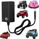 UL Certified 12V Battery Charger for Ride On Toys, 12V Ride On Replacement Charger, 12V Charger for Kids Ride On Car, Universal 12 Volt for Kidzone Bumper Car, Power Wheels, Flybar (Compact & Safe)