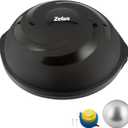 ZELUS 25in. Balance Ball | 660lb Inflatable Half Exercise Ball Wobble Board Balance Trainer w Nonslip Base | Half Yoga Ball Strength Training Equipment w 2 Bands, Pump, Extra Ball Included (Black)