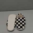 House Slippers for Woman Men, Fuzzy Checkered Mens Womens Slippers Warm Memory Foam House Shoes Indoor Outdoor with Faux Fur Lining Size 40-41