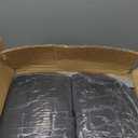 Trlyc Spandex Folding Chair Covers 100 Pcs Universal Fitted Stretchy Dining Chair Slipcovers for Wedding Party Banquet Flat-Front Chair Cover (Black)