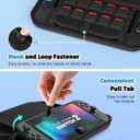 MoKo Carrying Case for Nintendo Switch 2(2025), Protective Hard Shell Portable Travel Carry Case Pouch holds 10 Cartridges with Pockets for Switch 2 Accessories and Games, Black