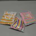 Nuanchu 3 Pcs Female Dog Diaper Sanitary Panties with Adjustable Suspender, Washable Reusable Doggie Diapers for Small Medium Large Dog in Heat Period Menstrual Pet Cats Ducks(Rainbow Pattern,L)