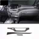 Compatible for Pilot 2015-2022 ABS Carbon Fiber Style Car Center Console Dashboard Panel Decorative Stickers Interior Accessories(Carbon Fiber)