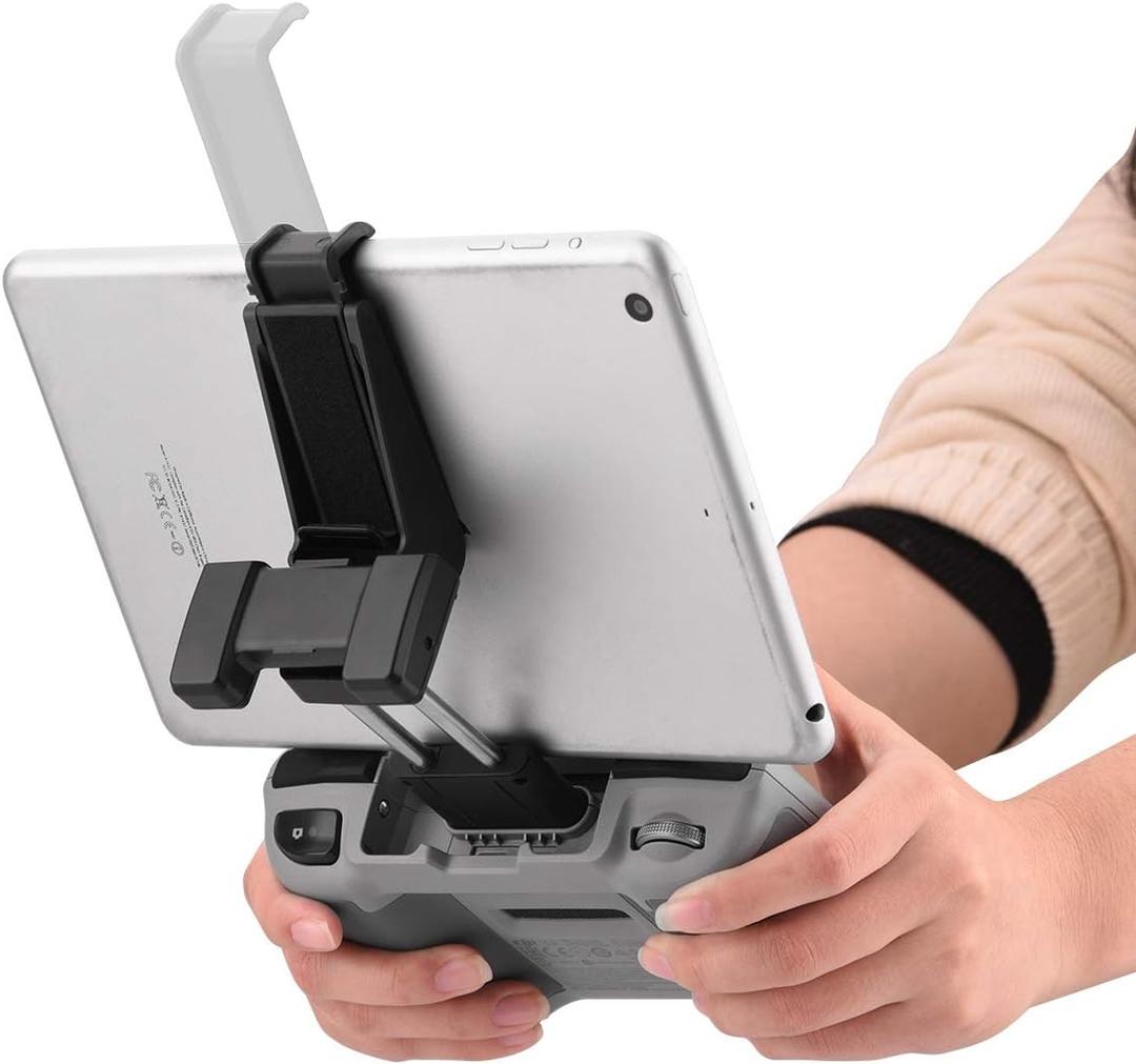 HeiyRC Soporte ajustable para tablet DJI Neo/4K/4 Pro/2/Mini 3/AIR 3/2S/Mavic 3 Drone Remote Controller - 7-10.5 pulgadas Tablet Clip Soporte Soporte para iPad Mini/Air